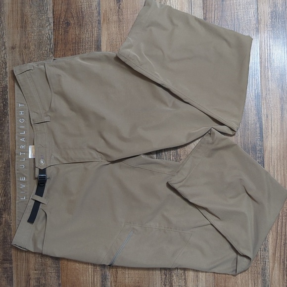 Outdoor Vitals Satu Live Ultralight Adventure Hiking Pants 43x32 in Brown Khaki - Picture 3 of 12